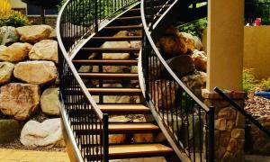 Curved Staircase Railing