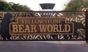 Yellowstone Bear World Sign and Gate